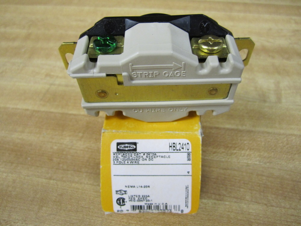 Hubbell HBL2410 Twist-Lock Receptacle L14-20R (Pack of 2)