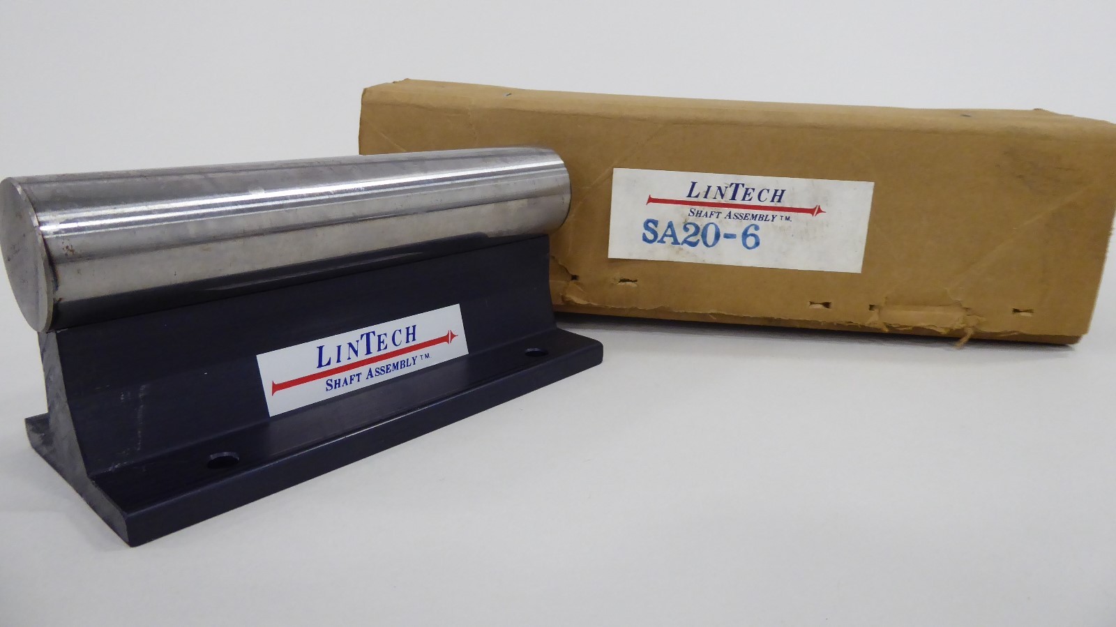 Lintech SA20-6 1 1/4″ Linear Shaft 6″ long Round Linear Bearing Guide & Mount