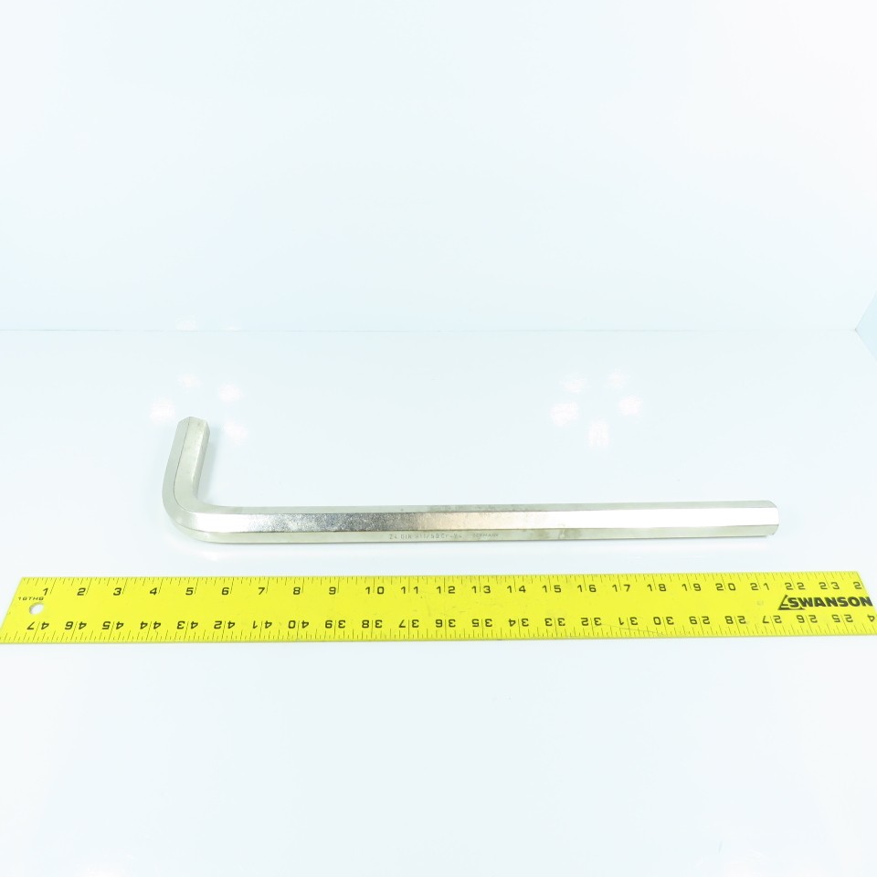 24 DIN 911/50 CR-V4 HUGE 24mm Allen Hex Key Wrench 18-3/8″ OAL Chrome Vanadium