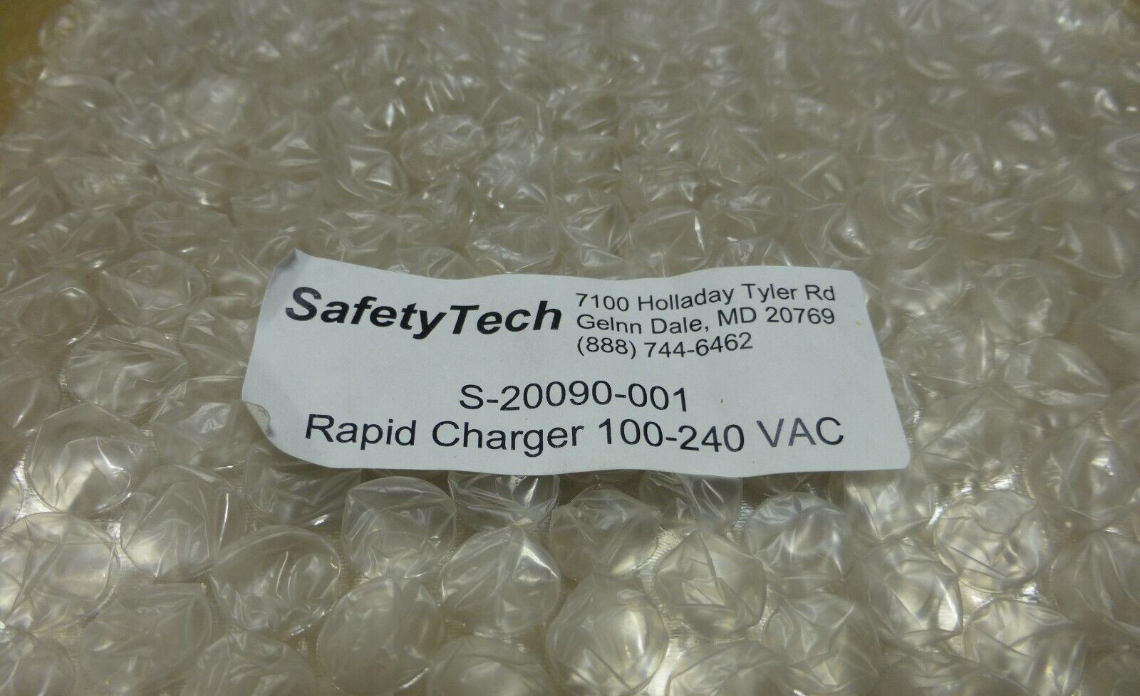 NEW OEM SafetyTech S-20090-001 Rapid Charger 100-240VAC for C420 NiCd/NiMH