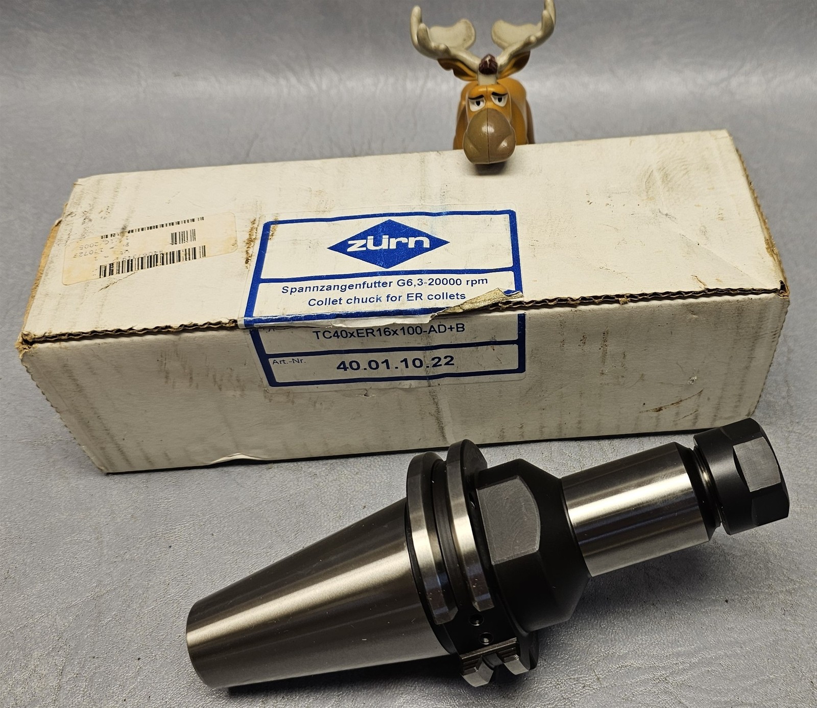 Zurn 40.01.10.22 Chuck for ER Collet 3-20,000RPM TC40xER16x100-AD-B