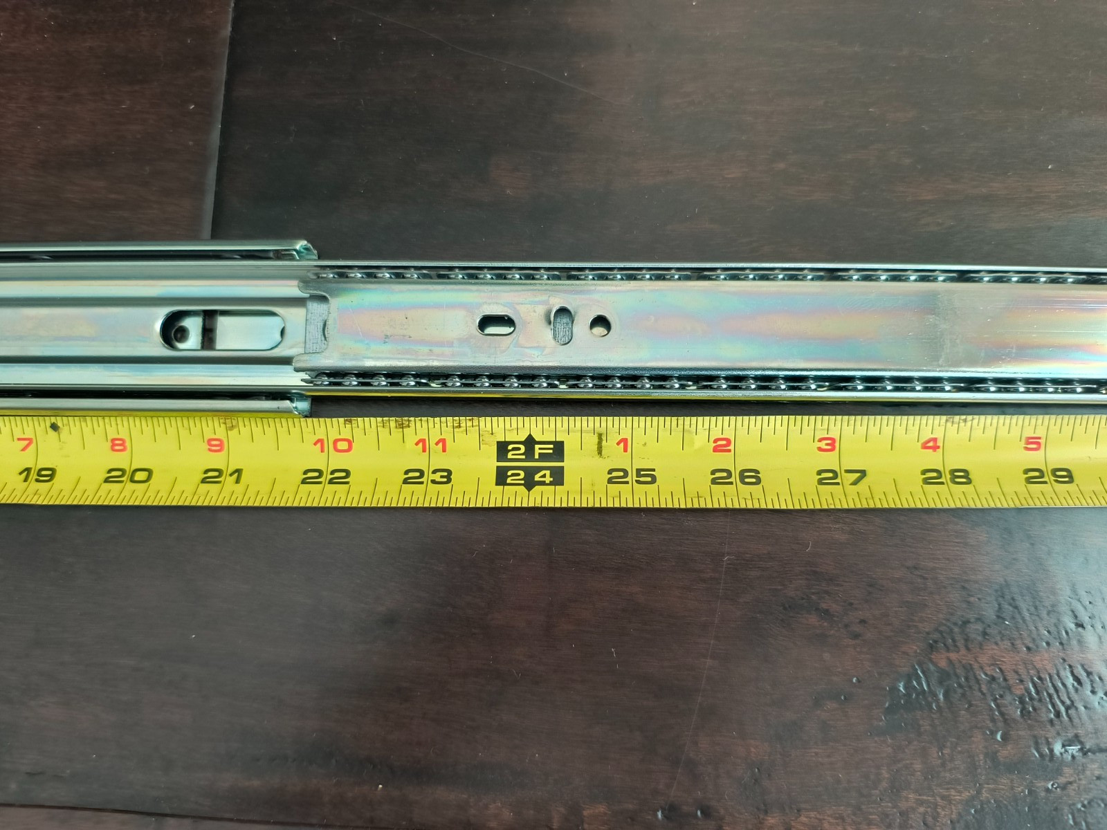 (Qty 2) Drawer Rail/ Slide with ball bearing 21-1/2″ closed; 43 1/4″ open/extend