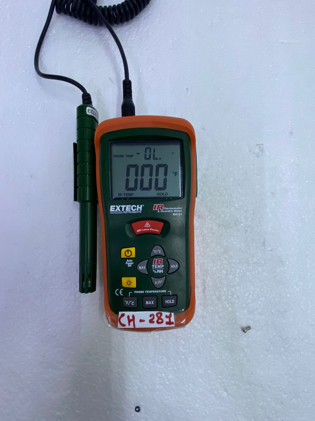 Extech RH101: Hygro-Thermometer + InfraRed Thermometer , CH#281