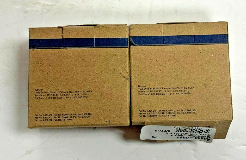 Garlock Klozure 24600-0842 26X0842 /1.125″ID/2.001 OD (LOT OF 2)