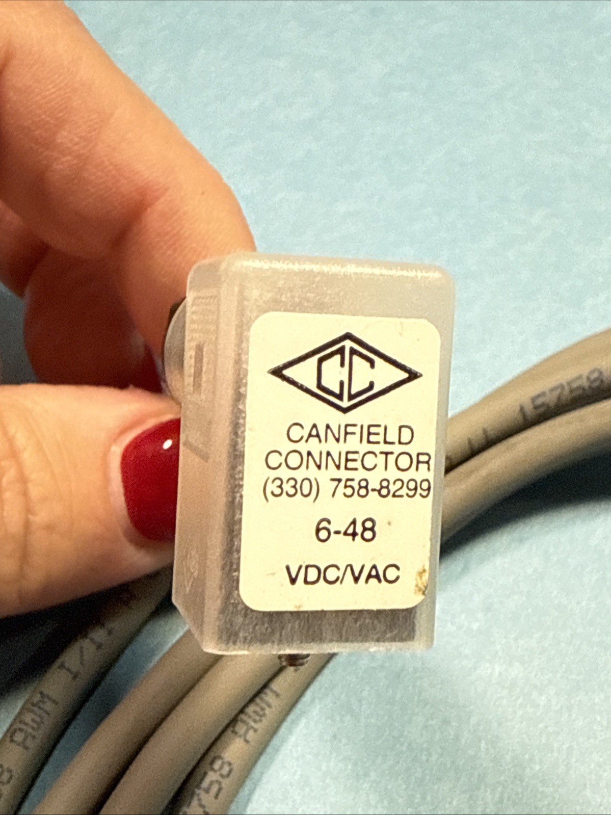 Canfield Connector 6-48 VDC/VAC MSDC Solenoid/Cable Assembly