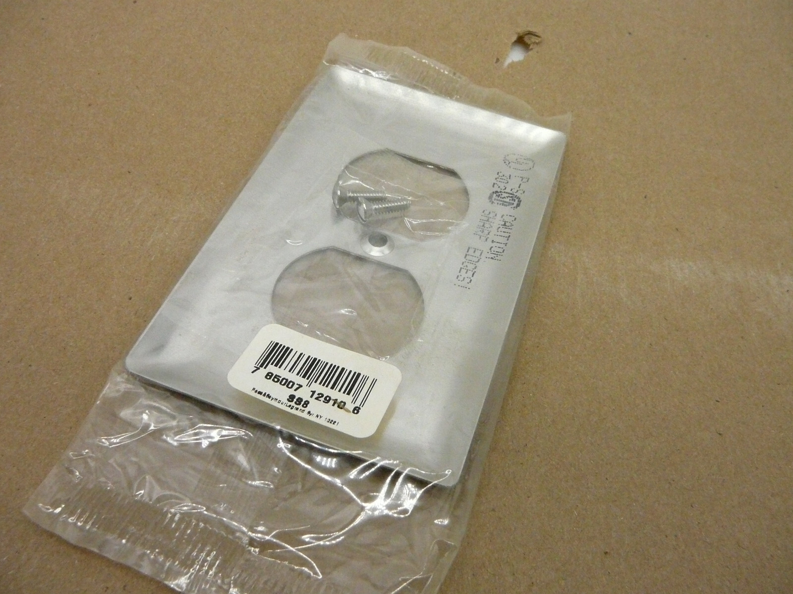 BOX OF 9 LEGRAND SS8 SMOOTH 302SS METAL WALL PLATES 1 GANG DUPLEX