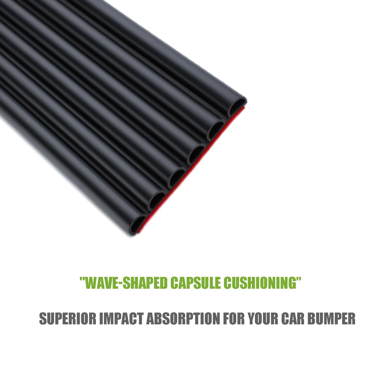 DIY Car Bumper Protector Guard, Strong Self Adhesive Rubber Rear Front Bumper…