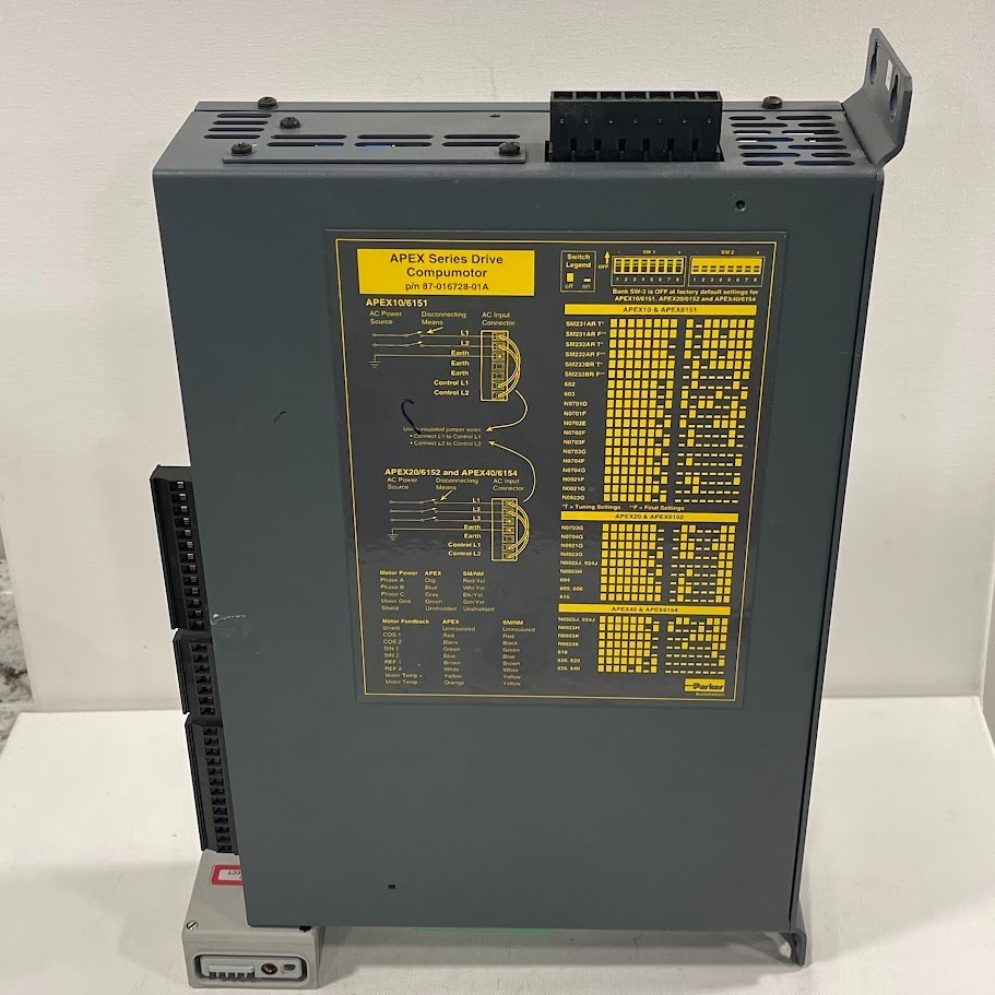 PARKER 87-016728-01A APEX SERIES DRIVE COMPUMOTOR 120-240V 50/60HZ APEX10/6151