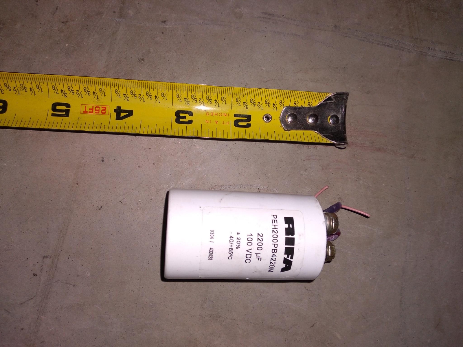 RIFA PEH200PB4220M 2200UF 100VDC