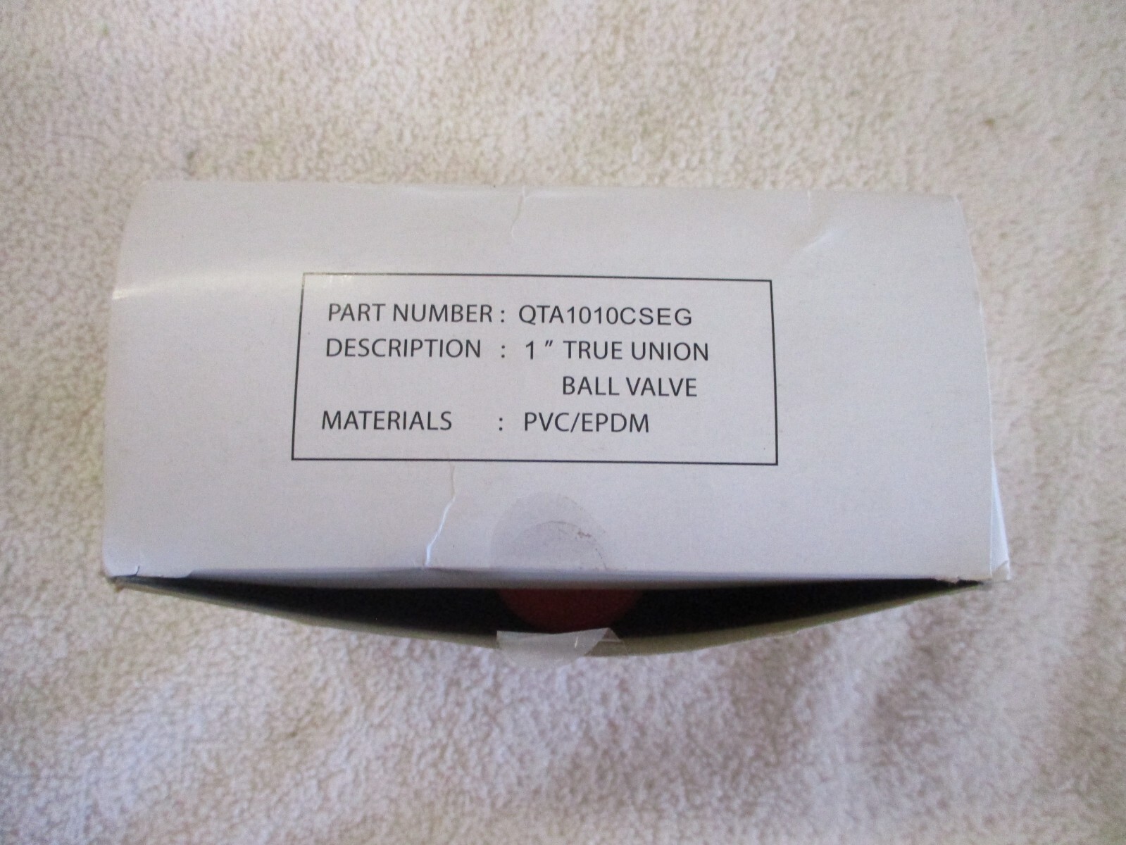 NIB Hayward 1″ QTA Series True Union PVC Compact Ball Valve QTA1010CSEG