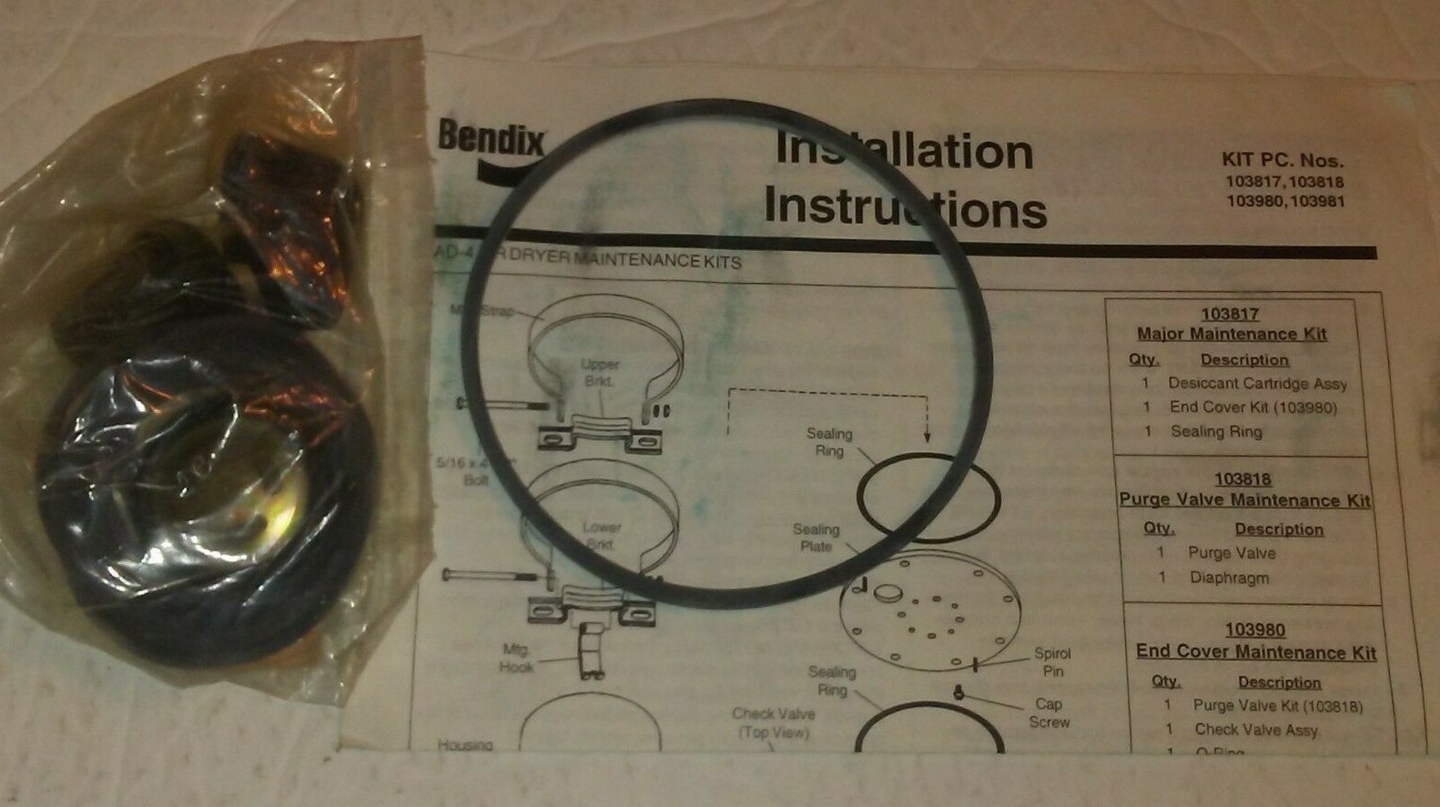 Bendix Air Drier BX104358X Remanufactured New Old Stock from Shop