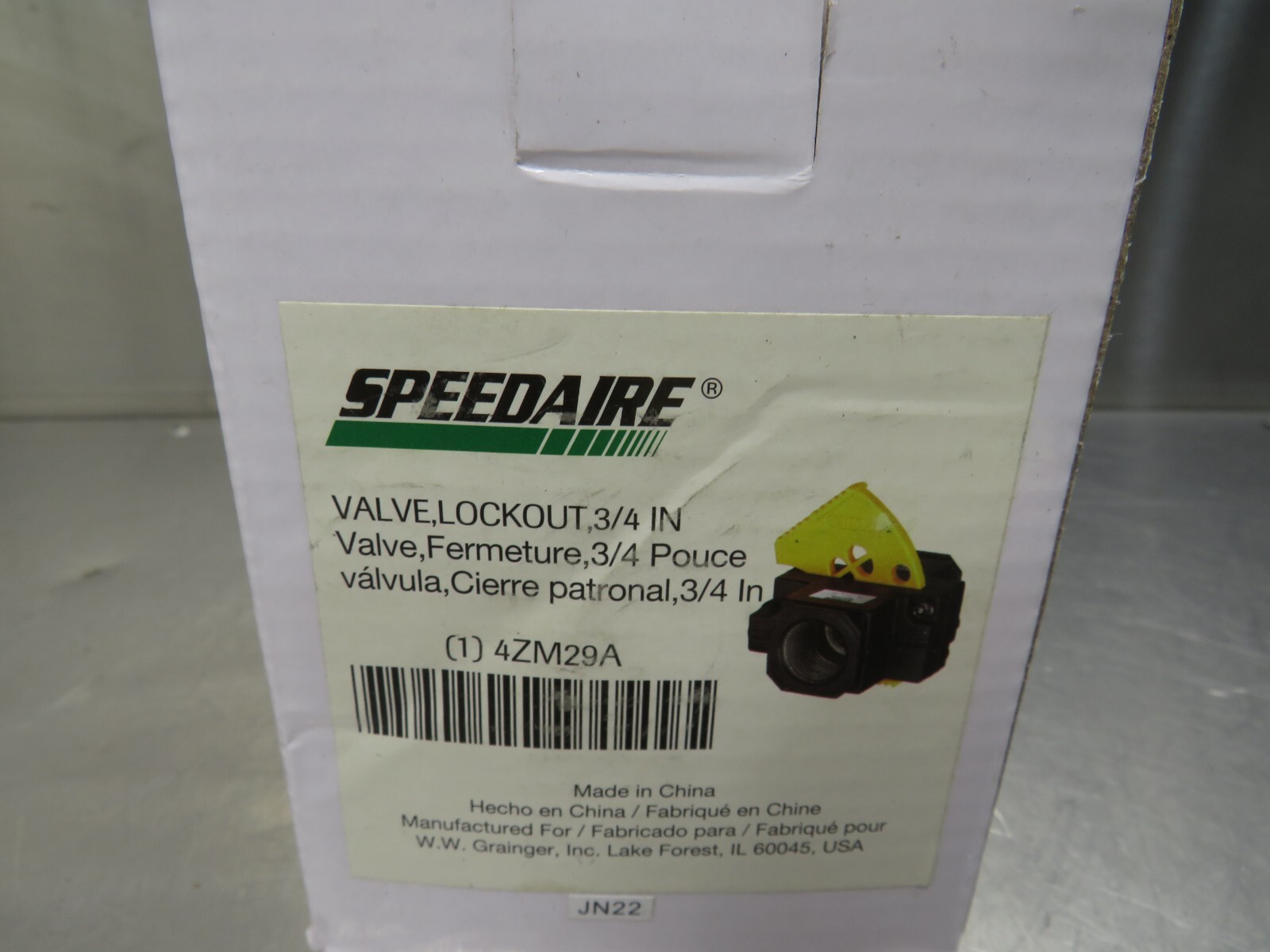 Speedaire 4ZM29A Valve Lockout 3/4″