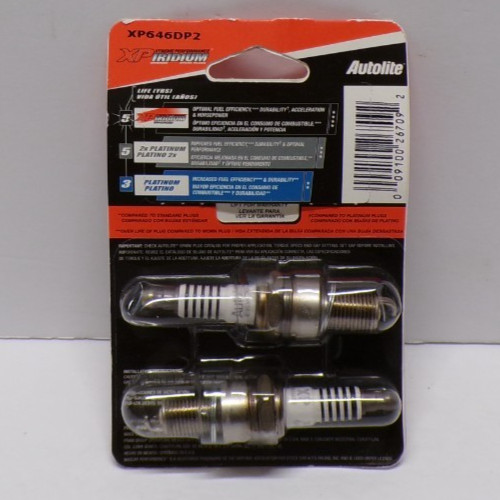 Autolite Spark Plugs XP646DP2 VJ1 21022012 Pack of 2