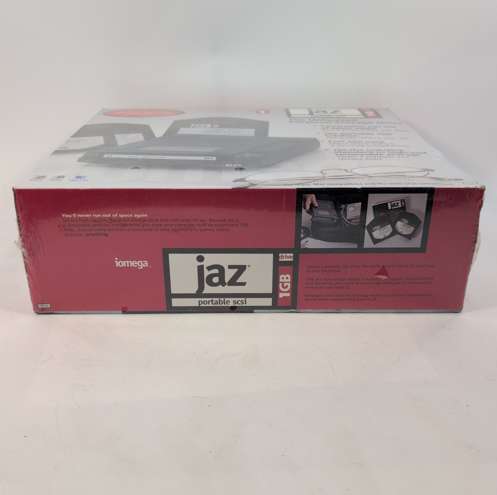 Iomega 1G Jaz External SCSI Storage Magnetic Disk Disc Drive – New Sealed