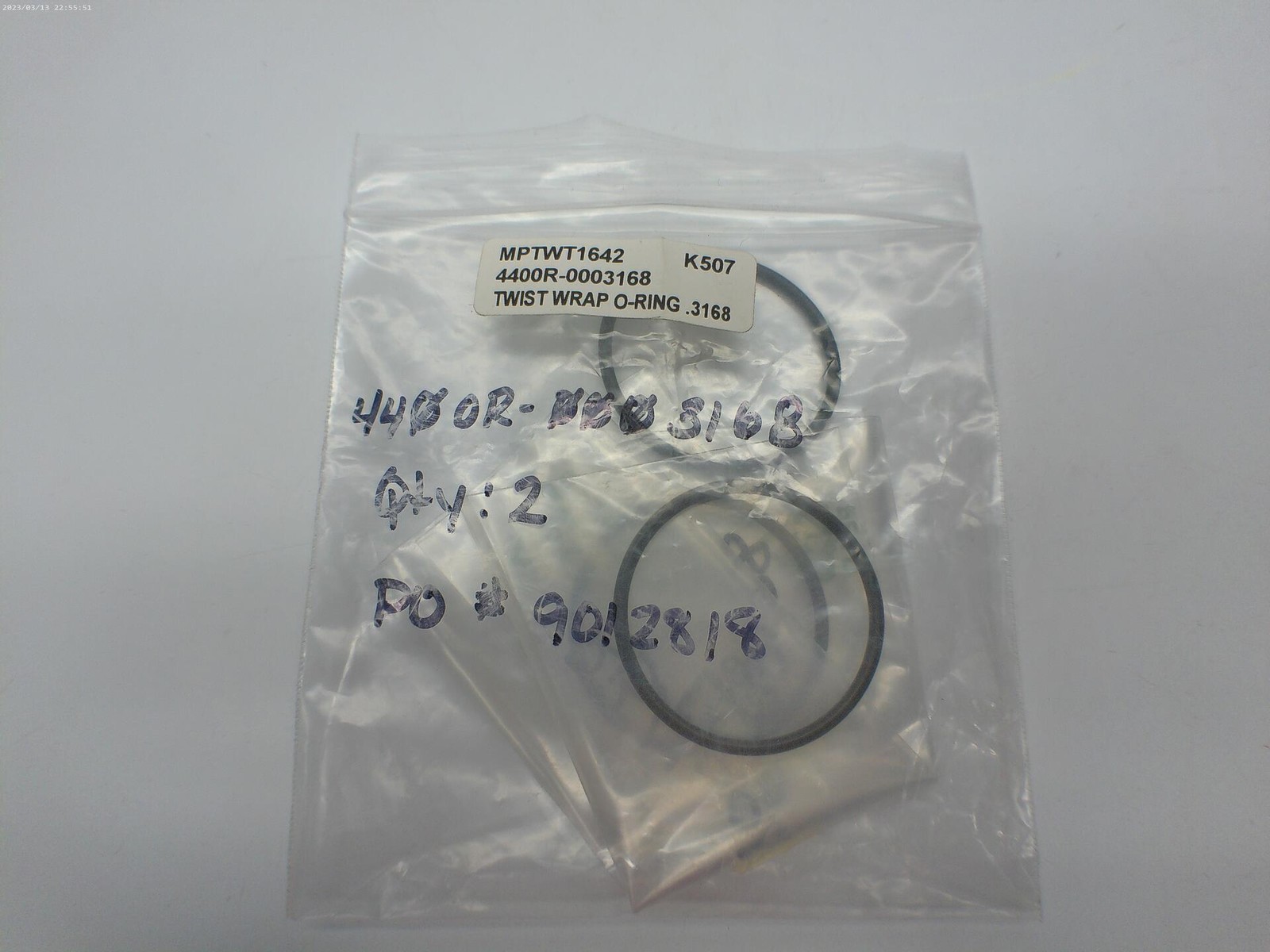 INDUSTRIAL SPARE 4400R-0003168 O-RING LOT OF 3 NSNP