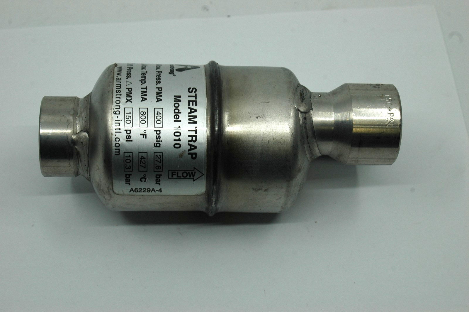 STEAM TRAP ARMSTRONG 1010 SS, 3/4″ NPT, #38 ORIFICE -SURPLUS-