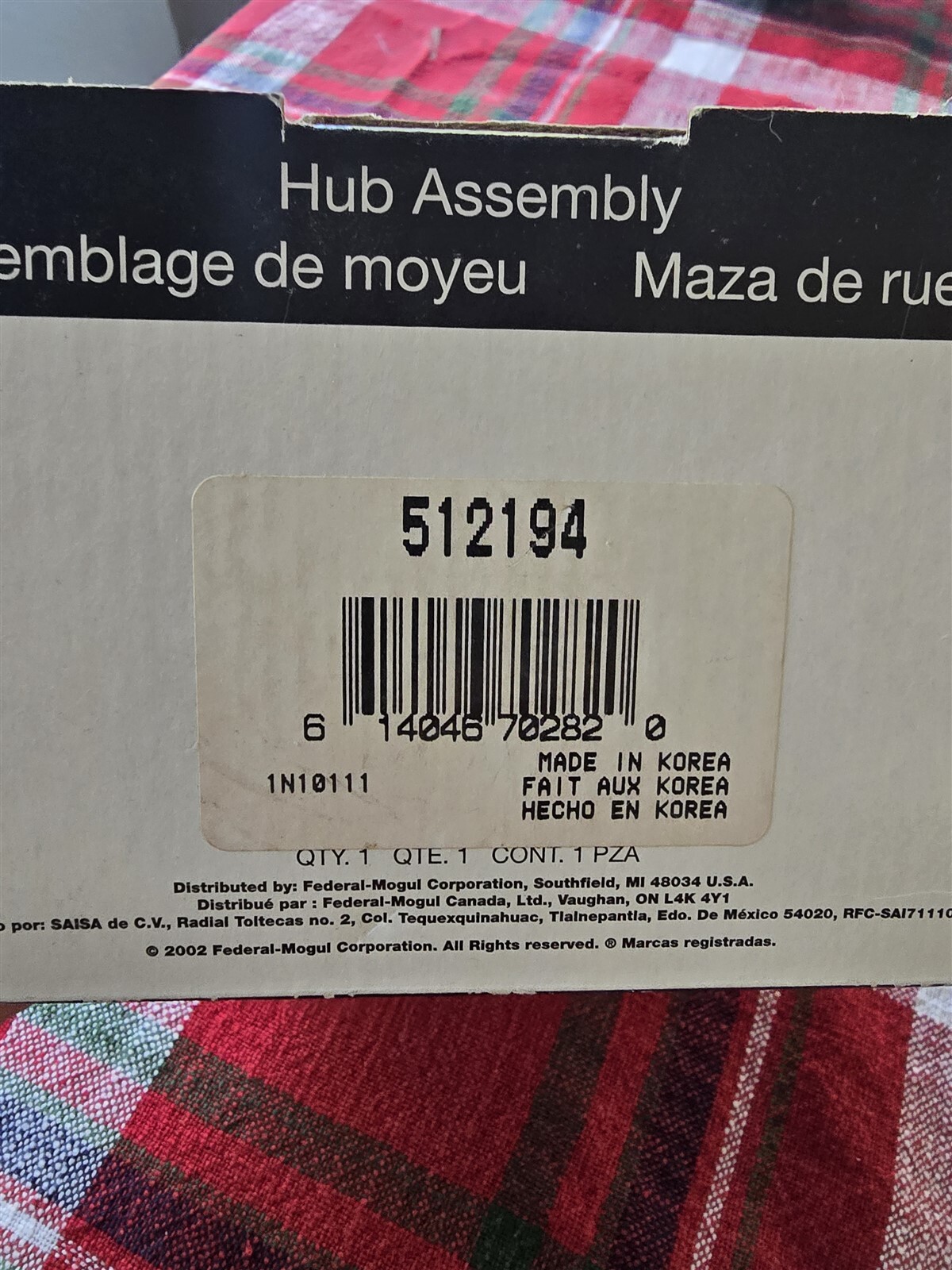 NEW National 512194 Wheel Bearing & Hub Assembly *FREE SHIPPING*