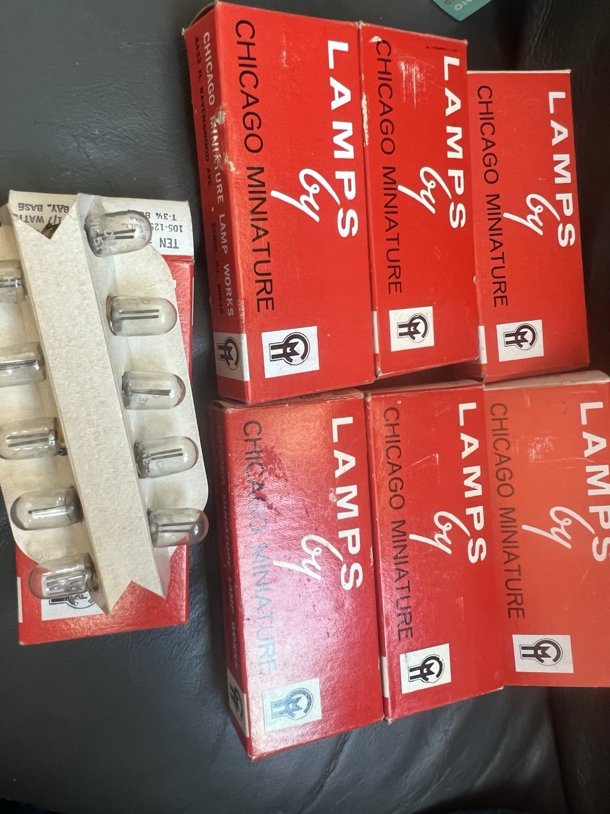 Chicago Miniature 387 Lamp Light Bulb 10 In Each Box 70 Total Lot New Old Stock