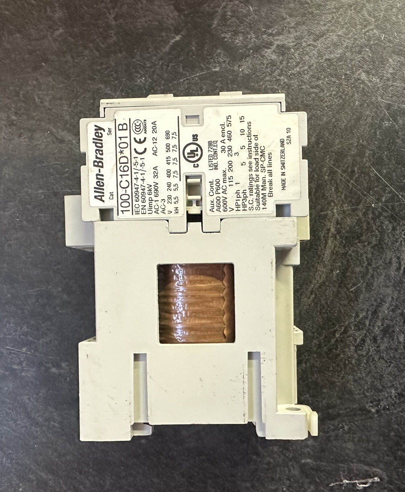 Allen Bradley 100C16D 01 Contactor Relay Series B 100-C16D*01 Ser B
