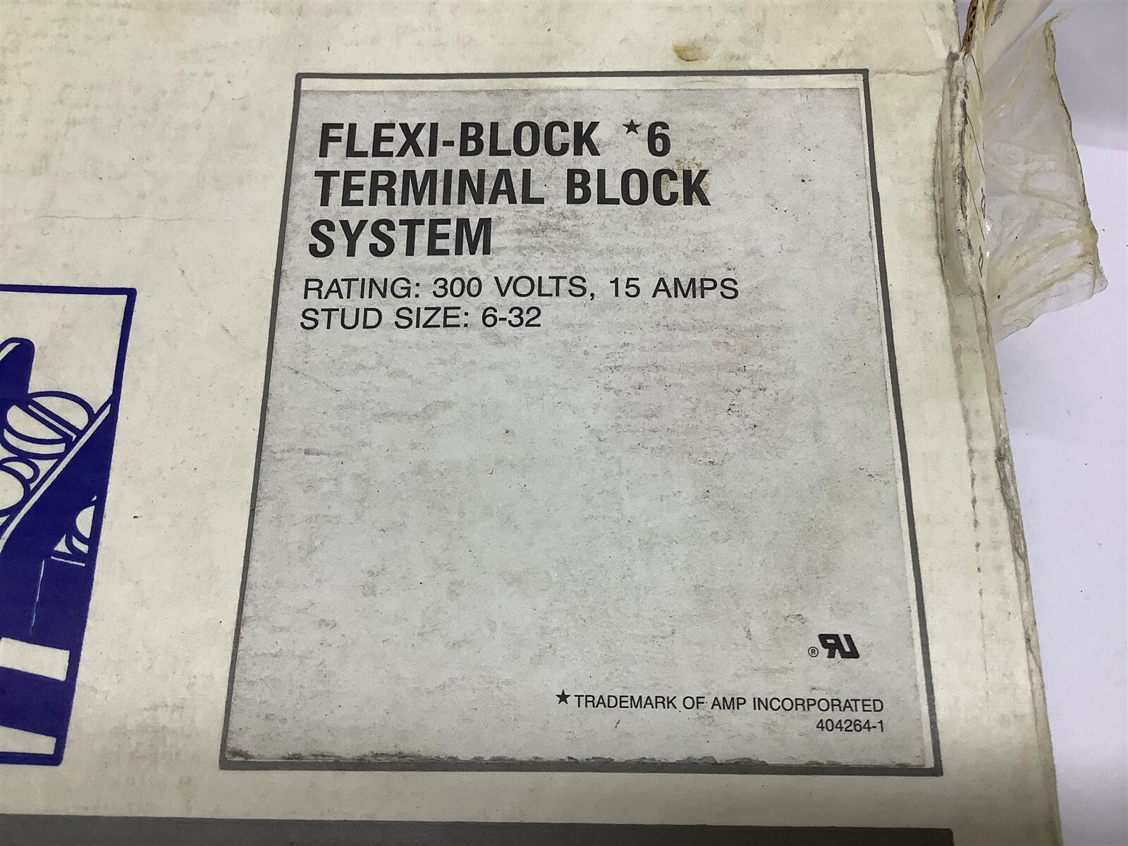 AMP 2-604102-1 Flexi-Block 6 Terminal Block System 200 Piece 7′ L