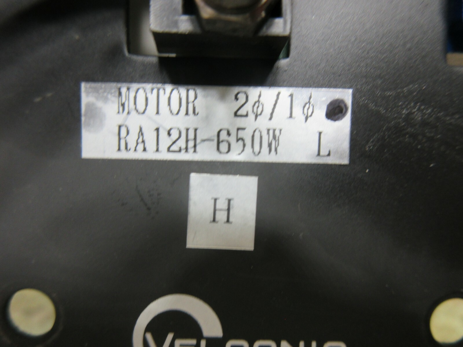 VELCONIC RA SERVO DRIVER MOTOR RA12H-650W L M2617200155 RDIC-2080A 2N3K2080P6