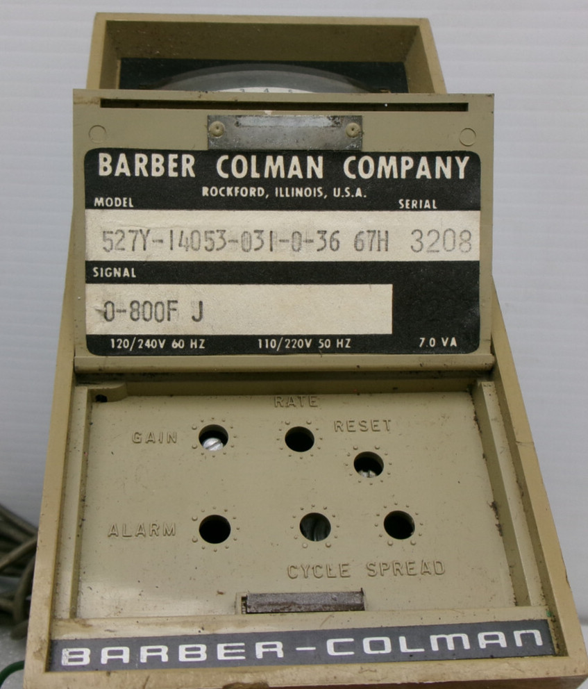 BARBER-COLMAN 520 SOLID STATE CONTROLLER MODEL 527Y-14053-031-0-36 67H #312G