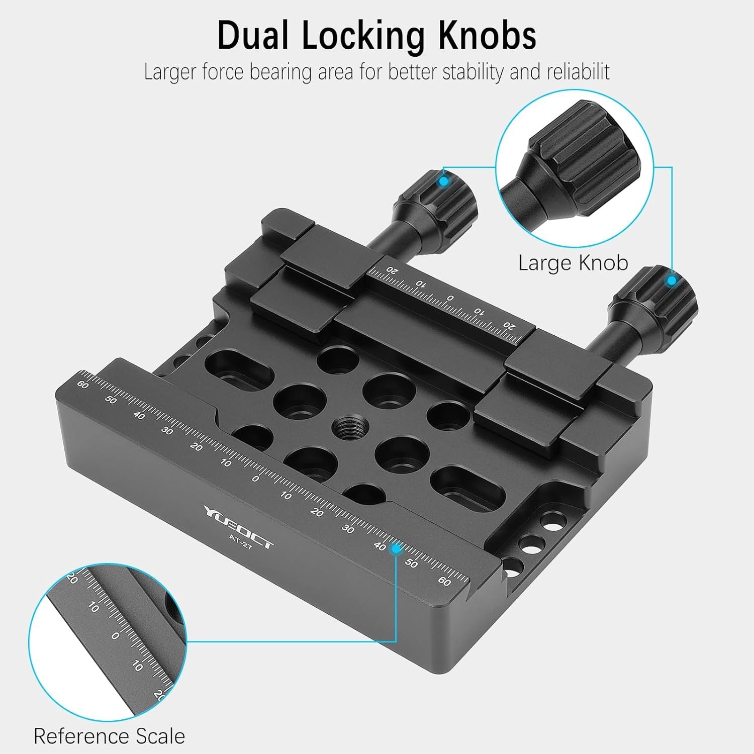 2-in-1 Telescope Dual Dovetail Saddle Clamp Mount for Vixen Losmandy Plates – OT