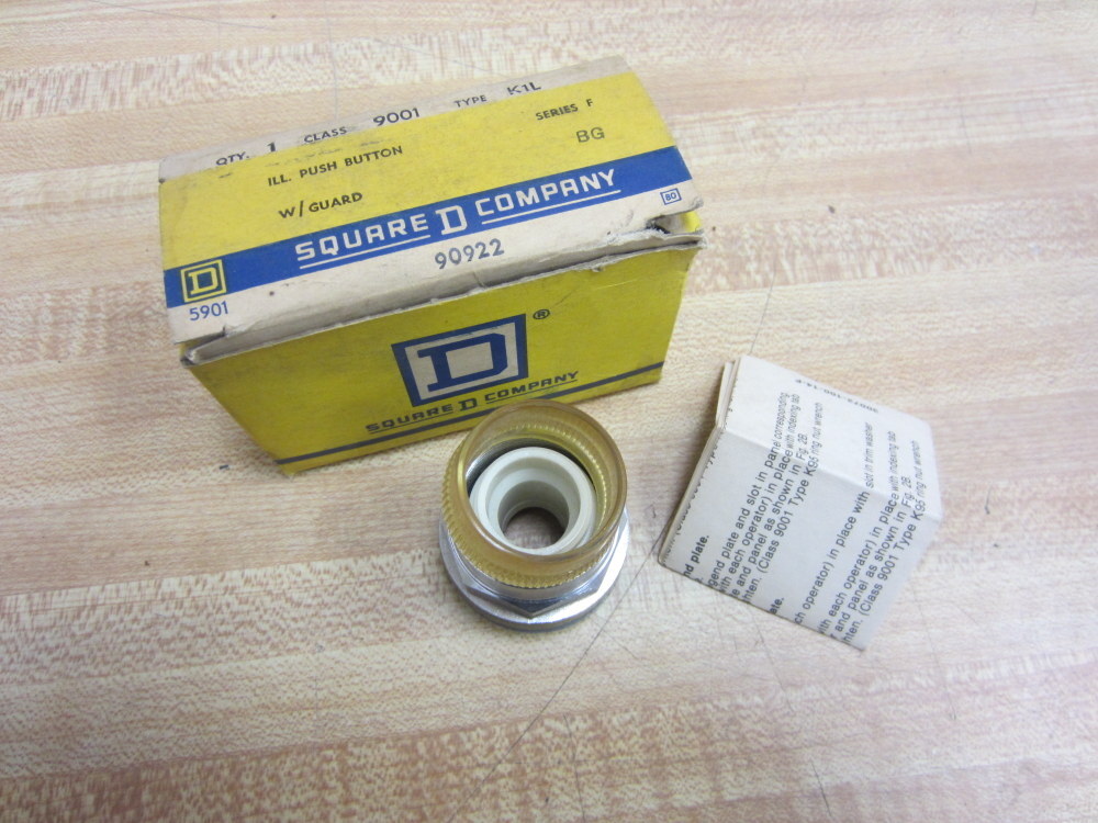 Square D 9001-K1L Push Button 9001K1L Series F