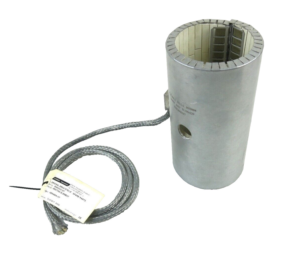 Rica Ceramic Heater Band 3600W 460V 100mm I.D. x 229mm Length (3-15/16″ x 9″)
