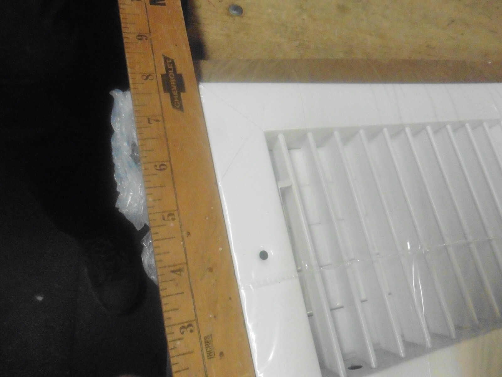 Krueger vent register diffuser 800V face=12×8 neck 10×6 ceiling louvre adjustble