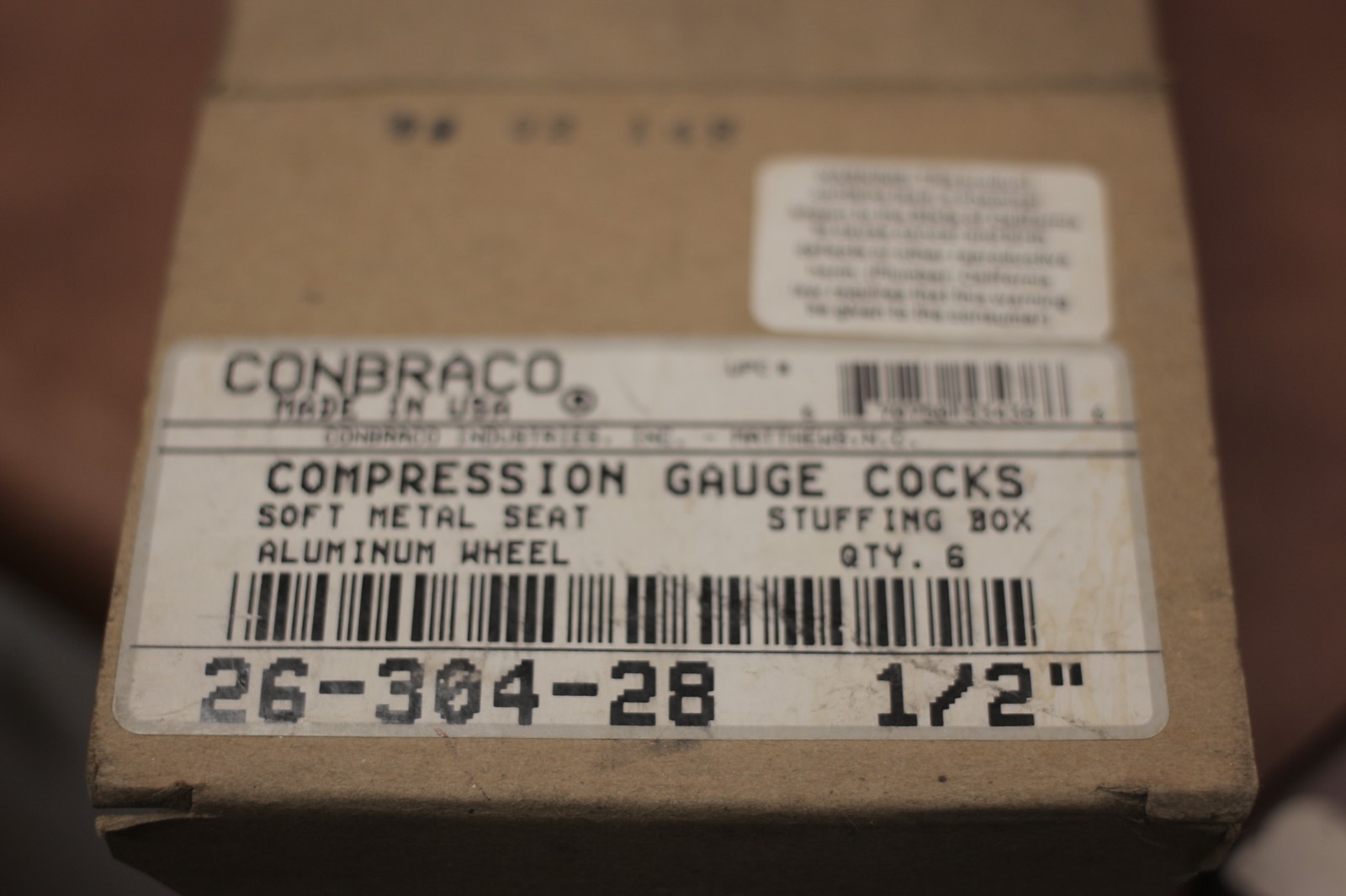 Conbraco 26-304-28 1/2″ Polished Brass Hand Wheel Try Cock (Aluminum)