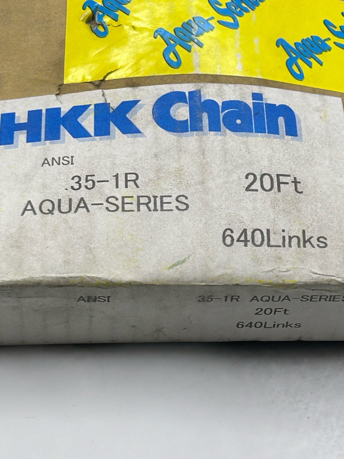 HKK Chain ANSI 35-1R AQUA-SERIES 20Ft 640 Links NEW