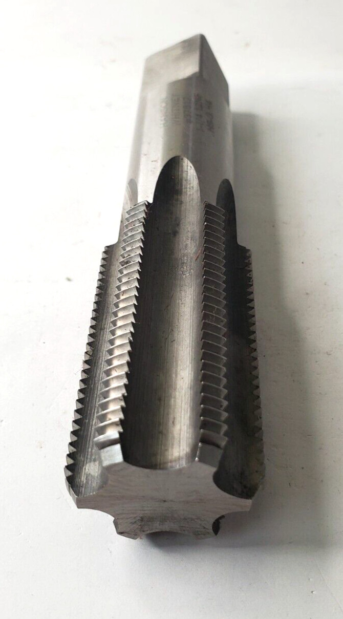 HANSON WHITNEY BOTTOMING TAP 1-1/4-12 NF HS G 37517 5-1/2 OAL 2-3/8″ LOC 4 FLUTE