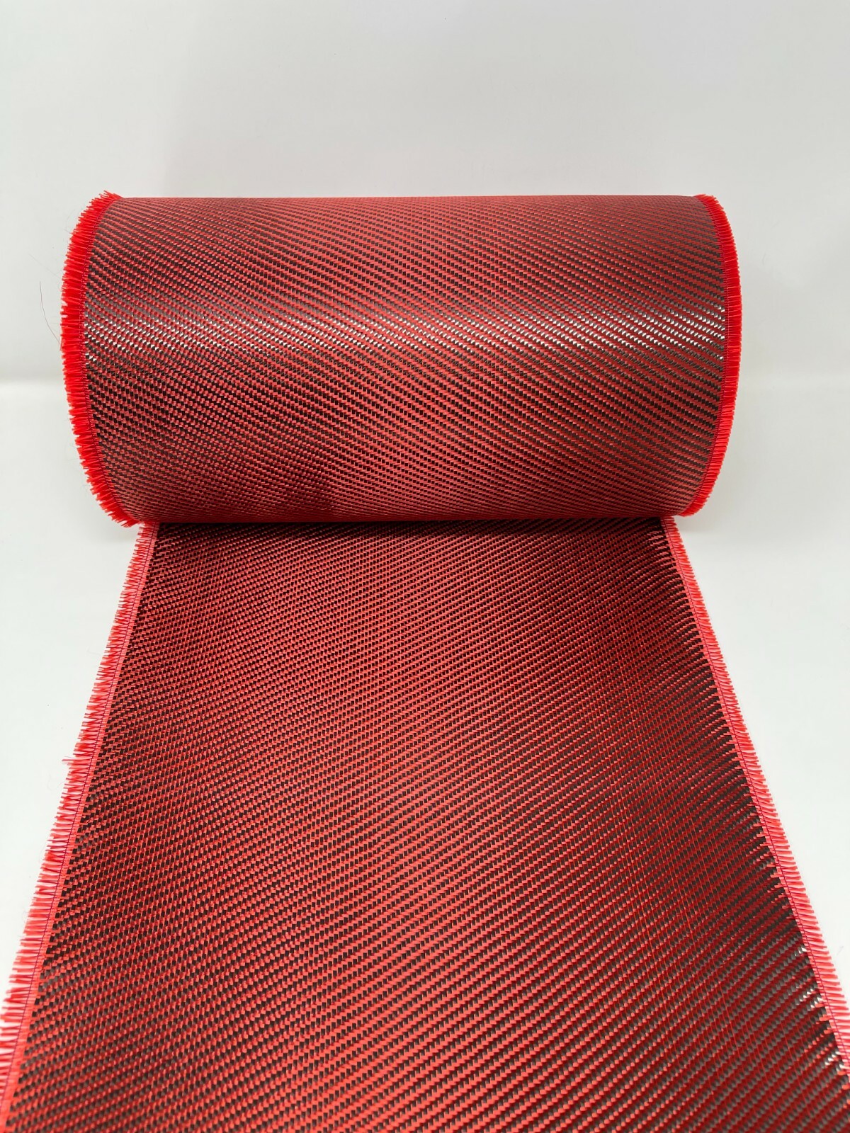 12″ Red Carbon Fiber Color Hybrid Cloth Tape (3k, 5.7oz, 12″ x 36″)