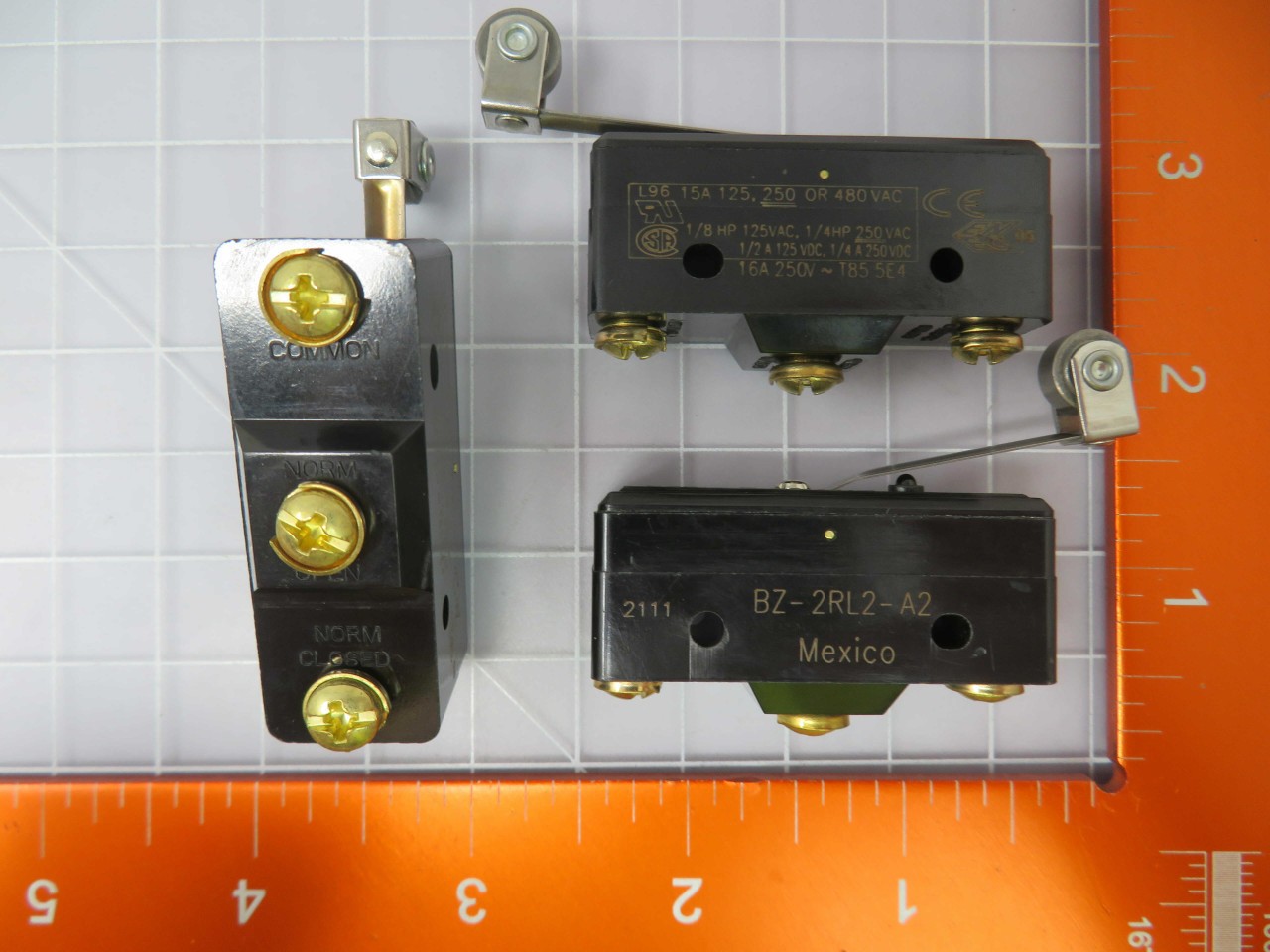 Lot of 9 HONEYWELL BZ-2RL2-A2 Basic / Snap Action Switches 15A FLEX ROLLER X103