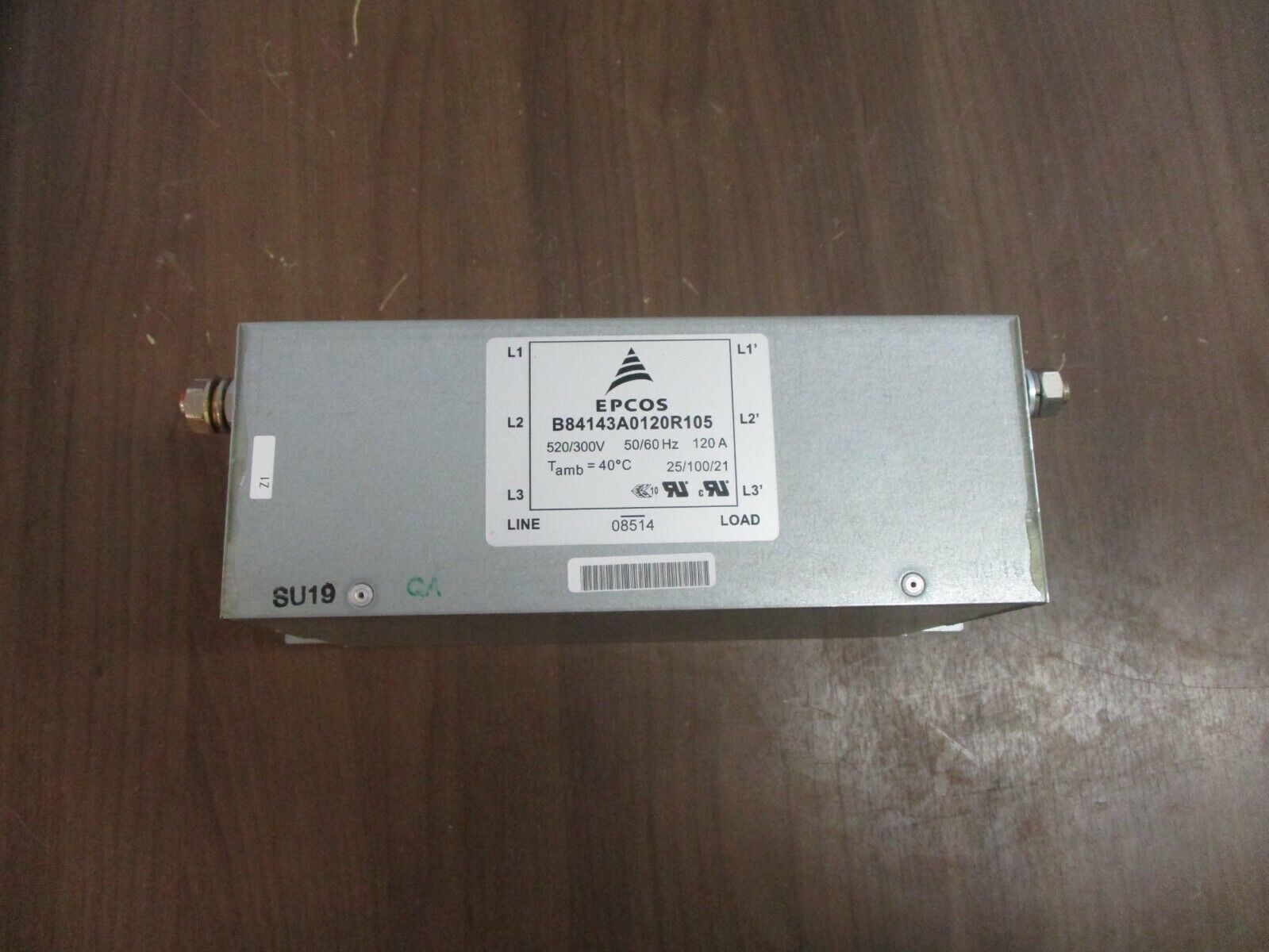 Epcos Line Filter B84143A0120R105 520/300V 50/60Hz 120A Used