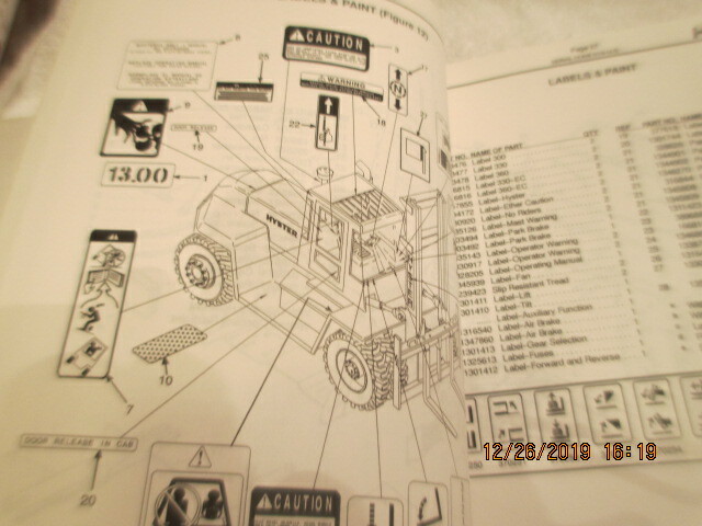 Hyster Fork Lift Truck H165-280XL H300-360XL H330 EC Periodic Maintenance Manual