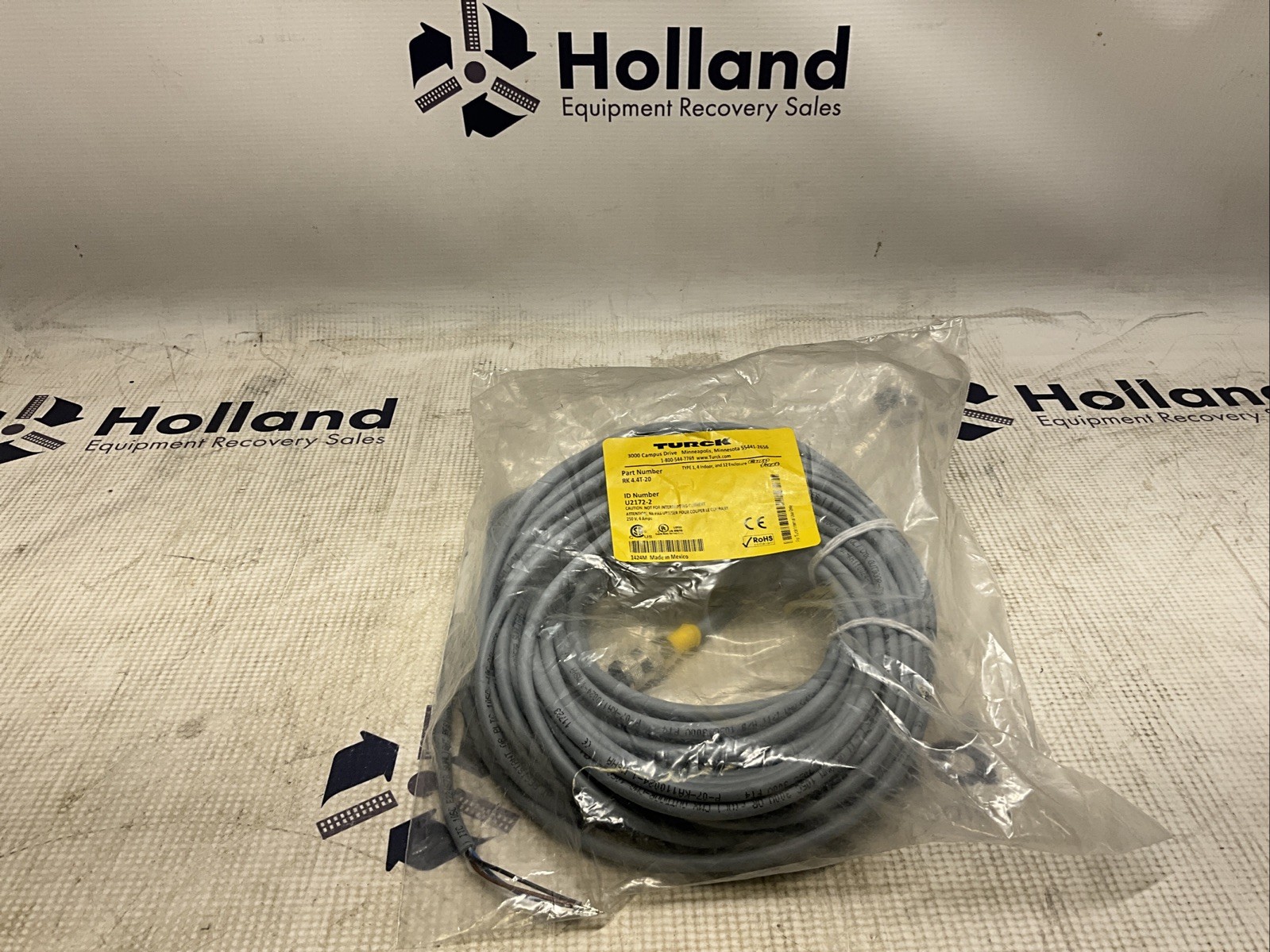 TURCK, RK 4.4T-20, CABLE, NOS (KP-1670)