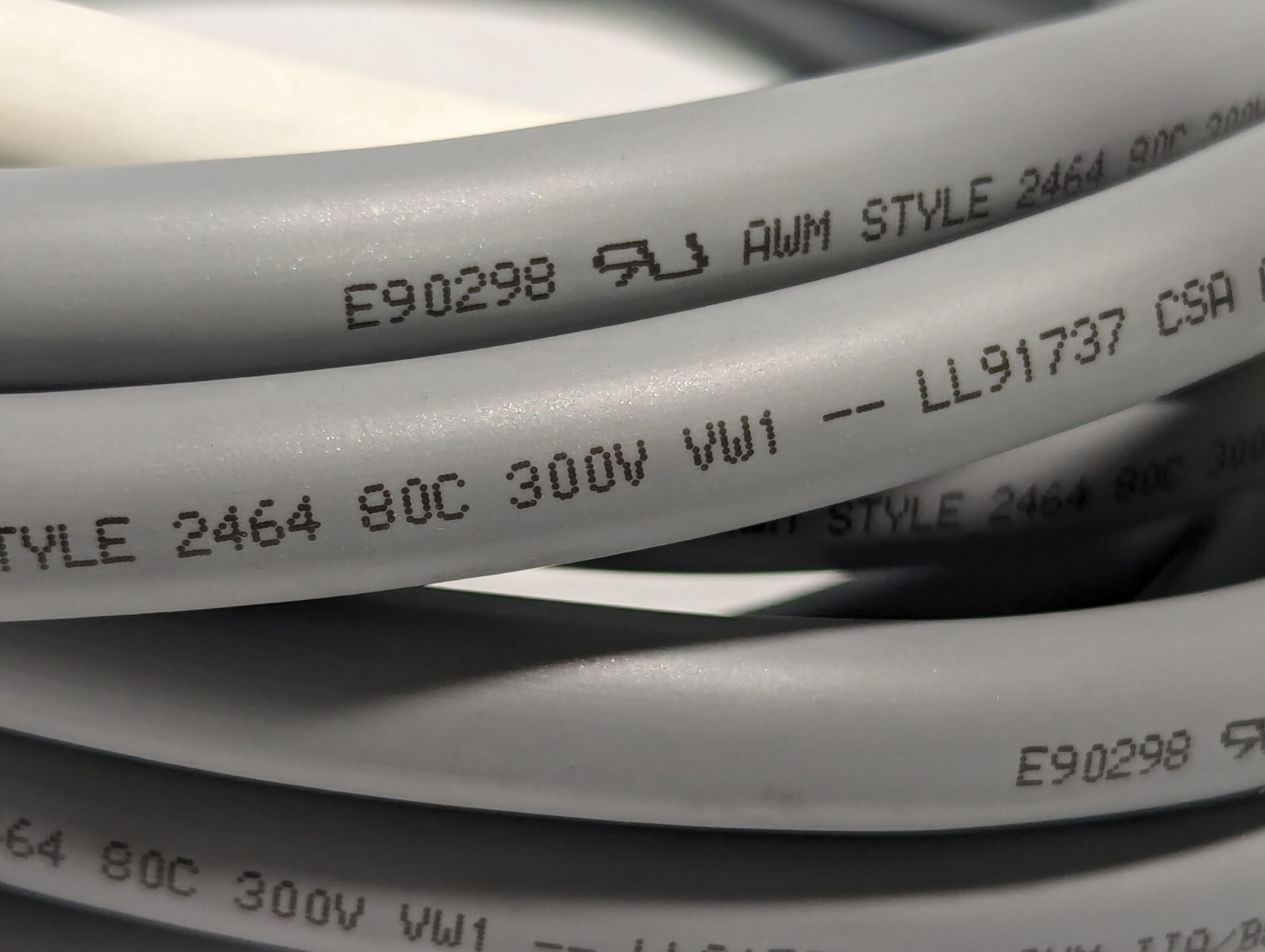 173K357G06 W4057 E90298 AWM Style 2464 80C 300V Cable Assembly – Free Shipping
