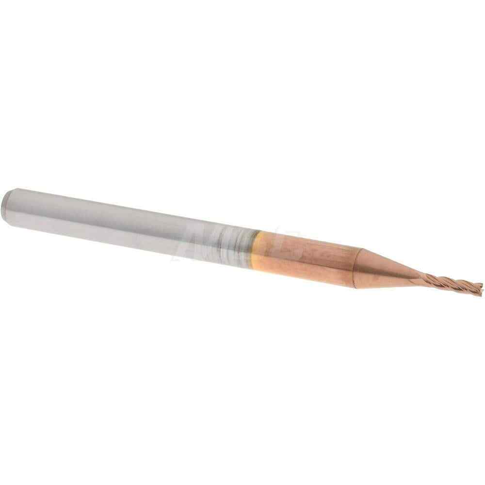 Accupro 12182323 Solid Carbide Square End Mill 0.0394″ Dia, 0.1575″ LOC, 4 Flute