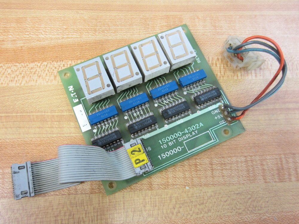 Eaton 150000-4302A Board W/10-Bit Display 1500004302A W/Ribbon Cable