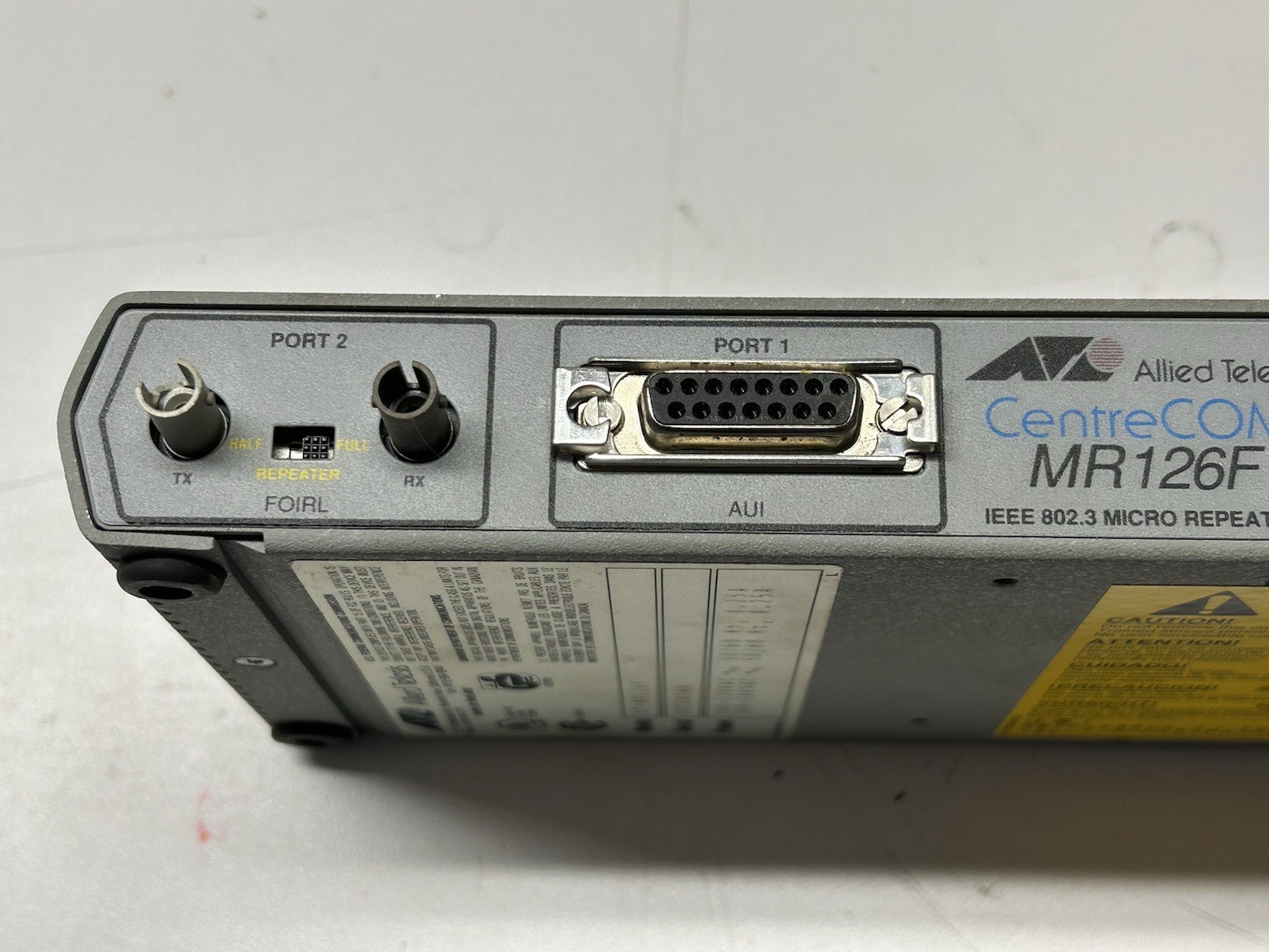 Allied Telesis CentreCOM Micro Repeater & Power Cord # AT-MR126F