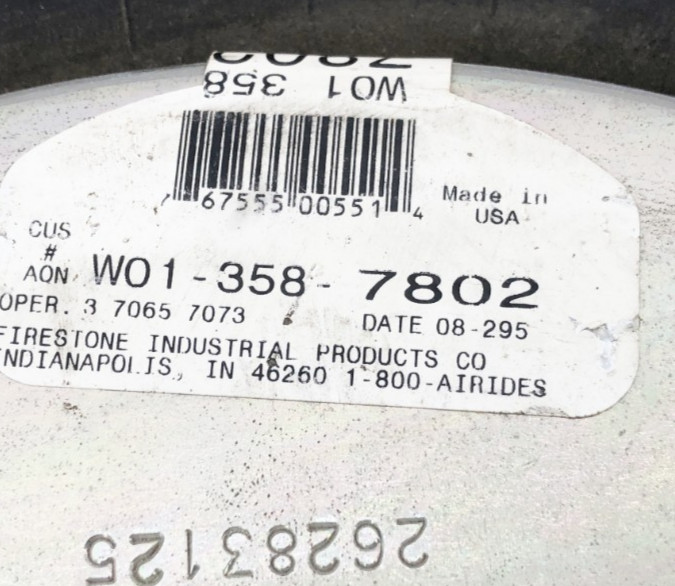 New Firestone W01-358-7802 Air Spring Triple Conv. 3/4NPT 313C 4X3/8BN – No Box