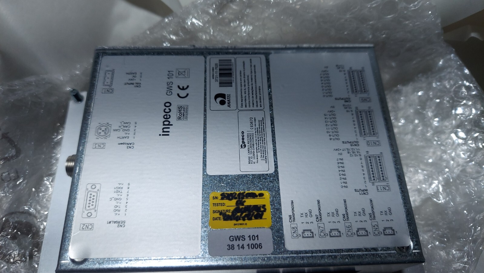 New Inpeco GWS101 579215000 Module I/O Controller Siemens CAN BUS