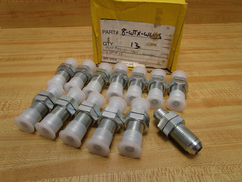 Parker 8-WTX-WLN-S 1/2″ Bulkhead Union 8WTXWLNS (Pack of 13)