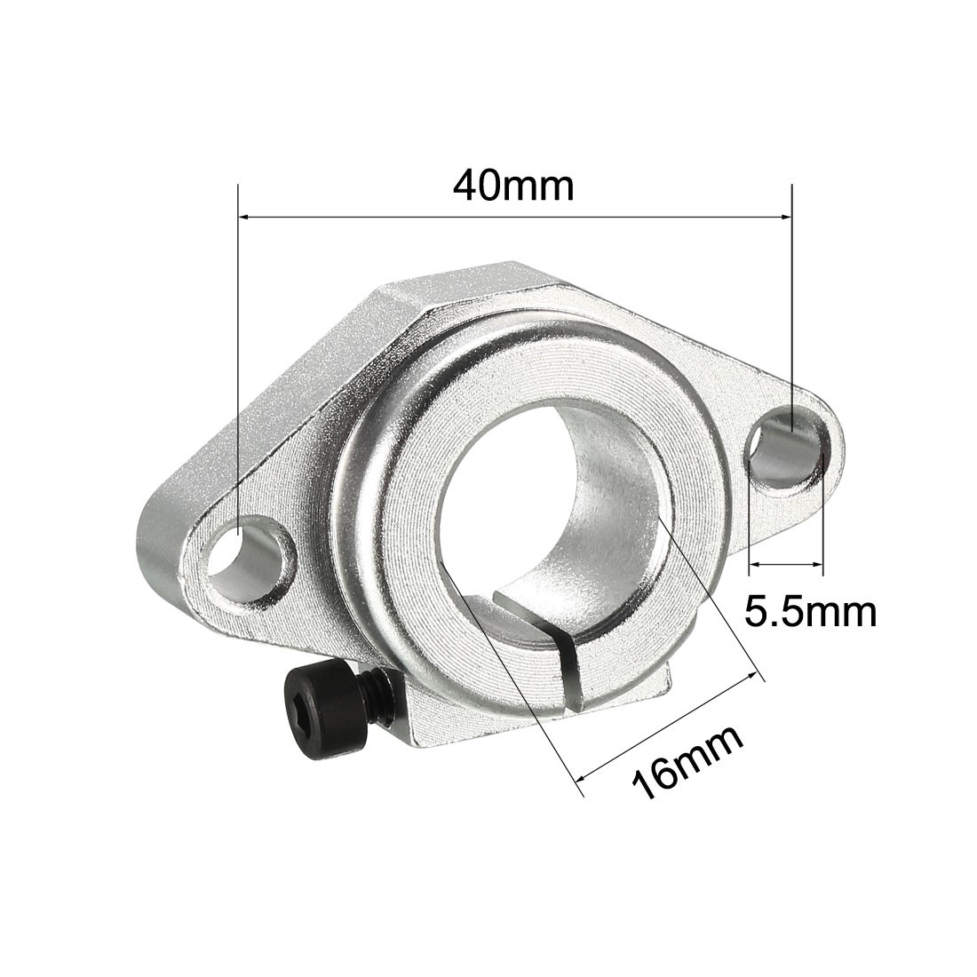4PCS SHF16 Linear Motion Rail Clamping Rod Rail Guide Support fit 16mm Dia Shaft