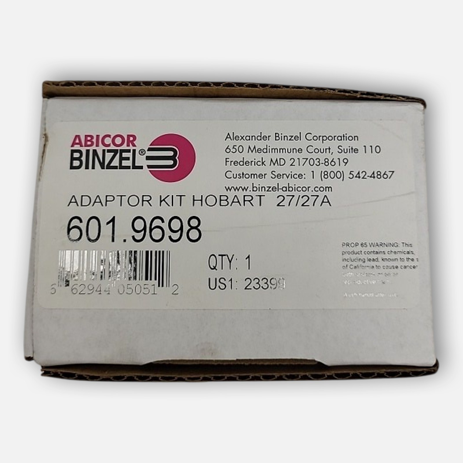 NEW ABICOR BINZEL 601.9698 ADAPTER KIT HOBART 27/27A