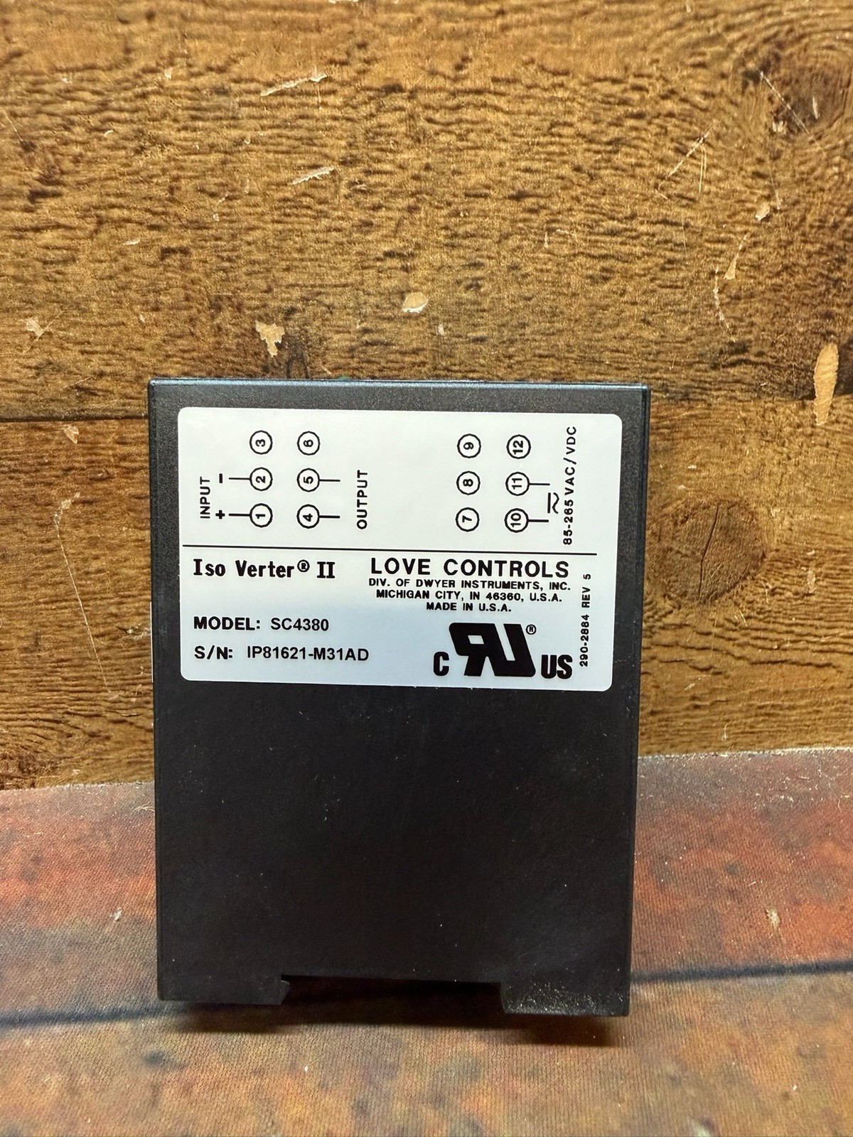 Love Controls SC4380 ISO Verter II Process Signal Converter / Isolator, F0222