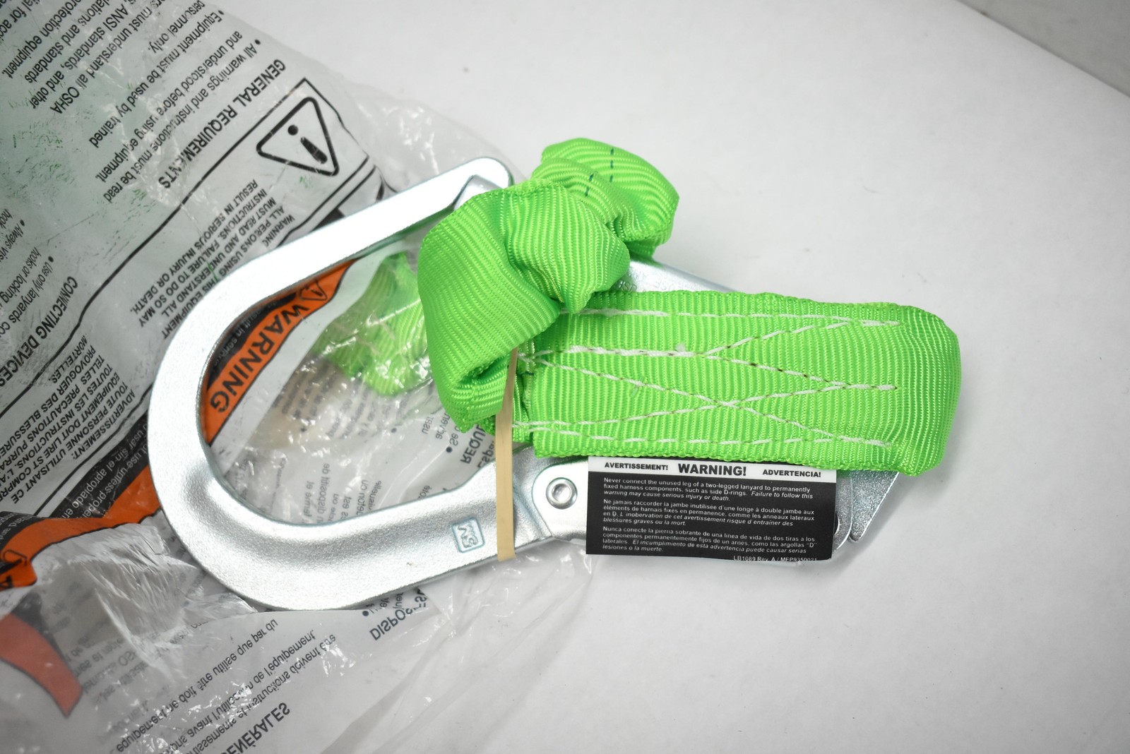 Miller Honeywell Stretchstop 2-Leg Rebar Lanyard 4FT Z7 ANSI 8798RSS-Z7/4FTGN