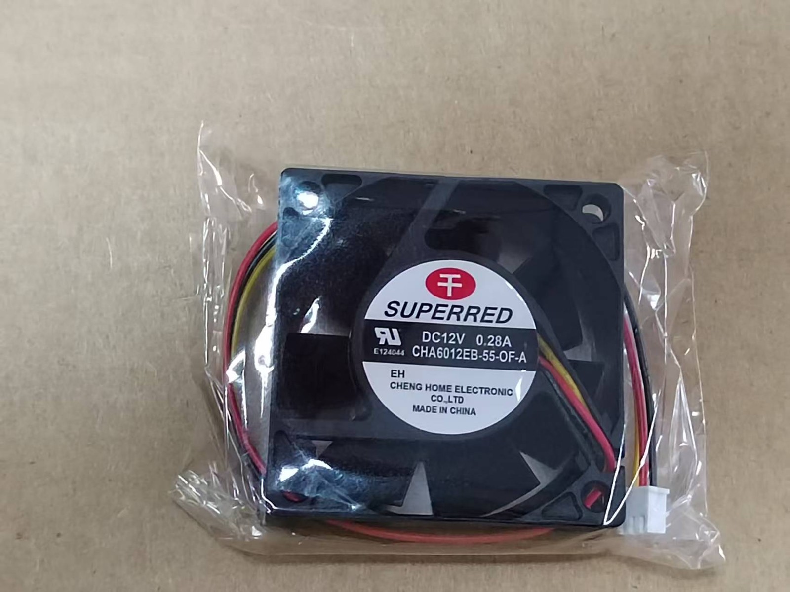 1pcs SUPERRED CHA6012EB-55-OF-A 6023 12V 0.28A 6 cm 3-wire dual ball fan